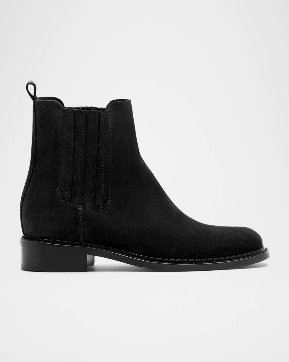 Siera Suede Chelsea Booties